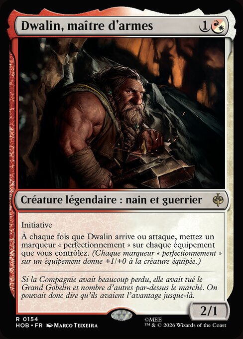 Dwalin, Weaponmaster