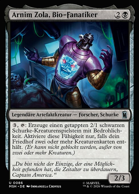 Arnim Zola, Bio-Fanatic