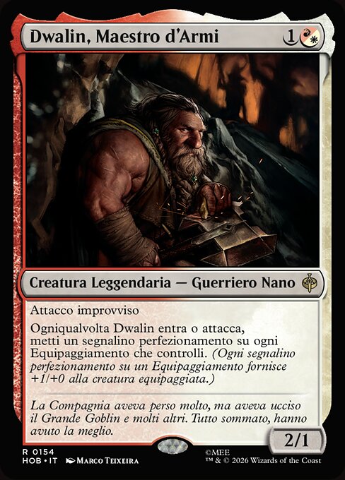 Dwalin, Weaponmaster