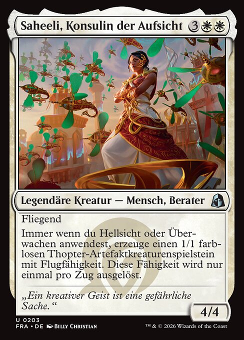 Saheeli, Consul of Oversight