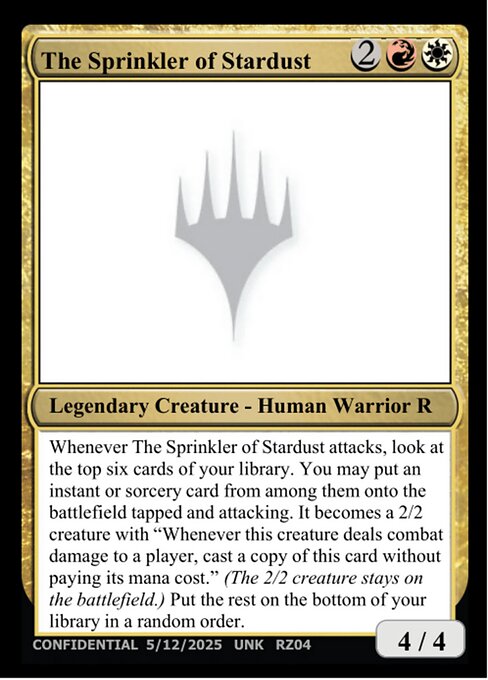 The Sprinkler of Stardust