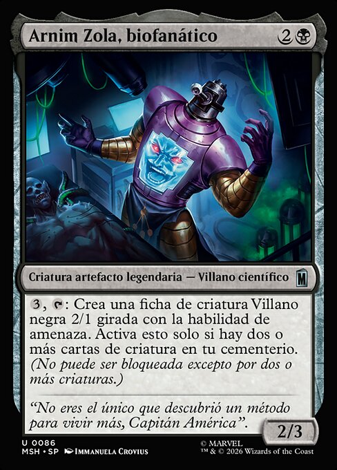 Arnim Zola, Bio-Fanatic