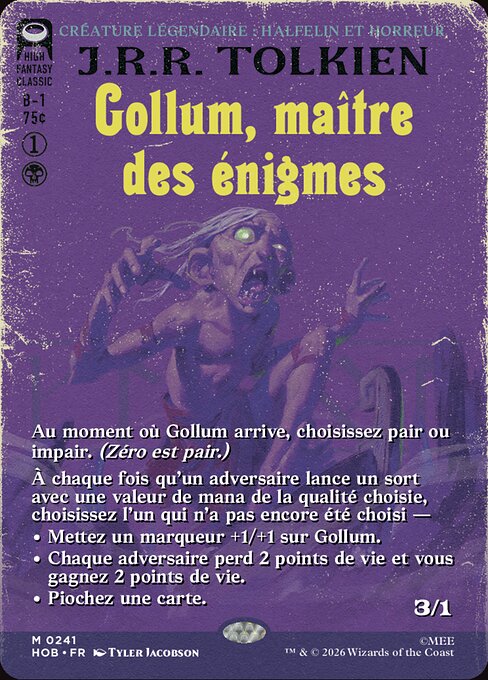 Gollum, Riddle Master