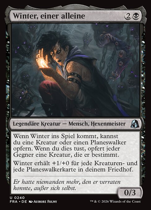 Winter, Tormented Loner