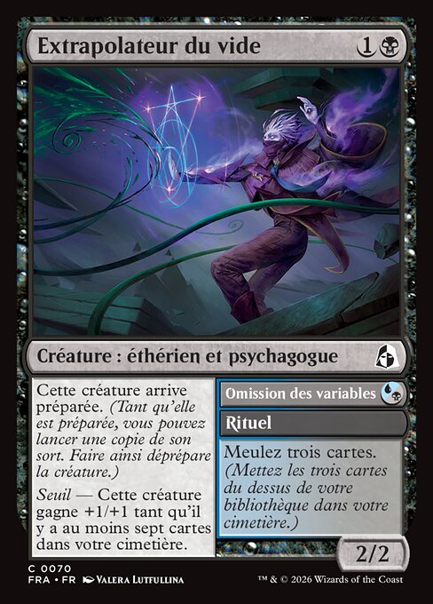 Void Extrapolator // Omit Variables