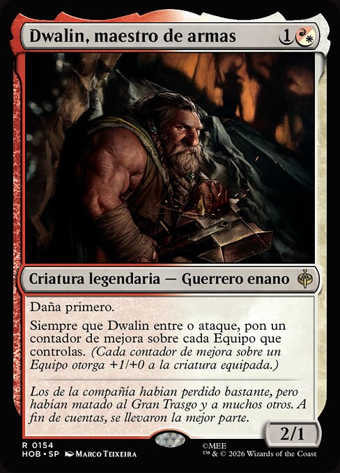 Dwalin, Weaponmaster