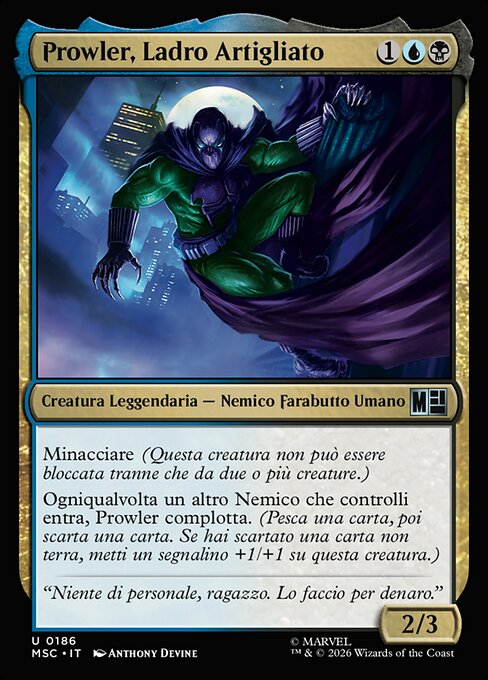 Prowler, Clawed Thief