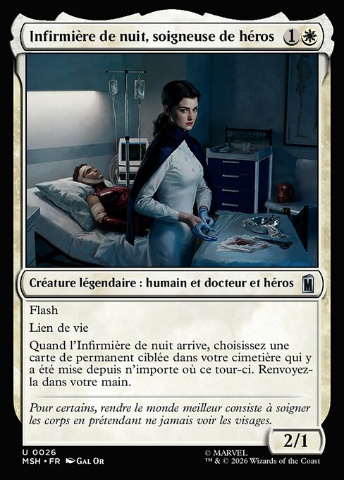 Night Nurse, Healer of Heroes