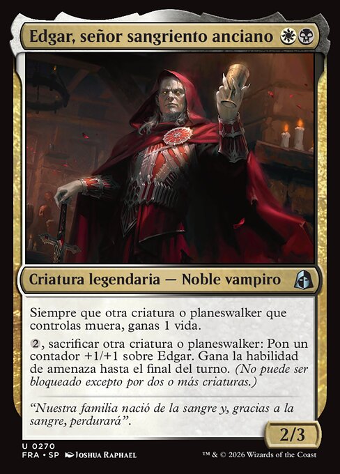 Edgar, Ancient Bloodlord