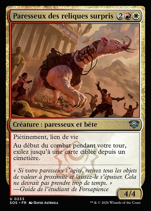 Startled Relic Sloth