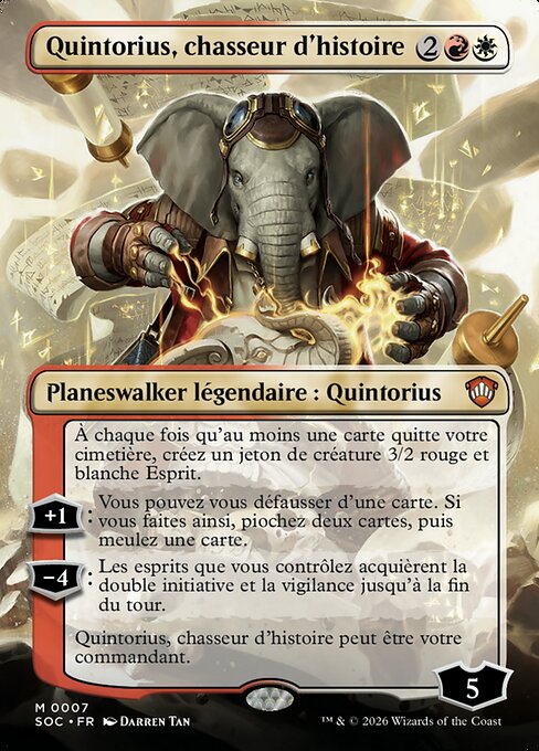 Quintorius, History Chaser
