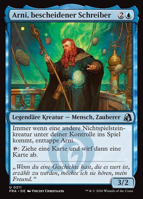 Arni, Humble Scribe
