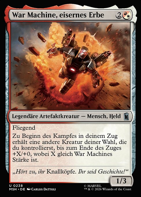 War Machine, Legacy of Iron