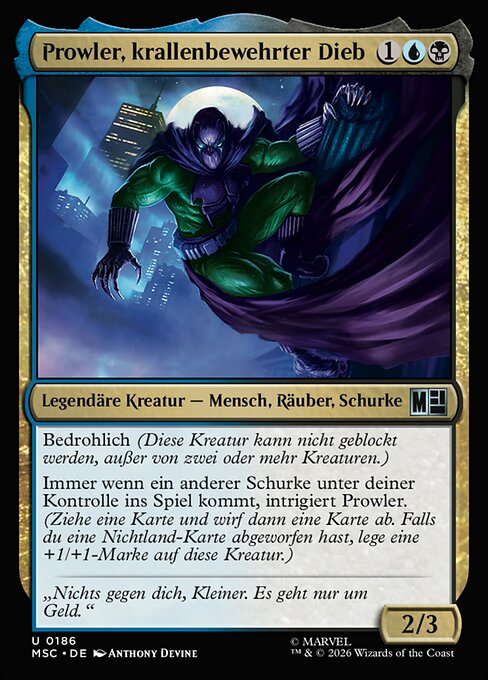 Prowler, Clawed Thief