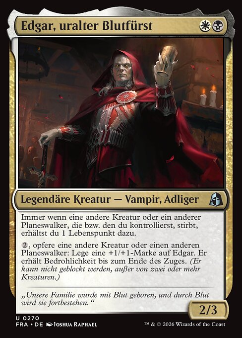 Edgar, Ancient Bloodlord