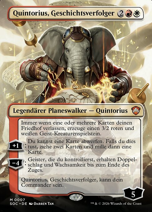 Quintorius, History Chaser
