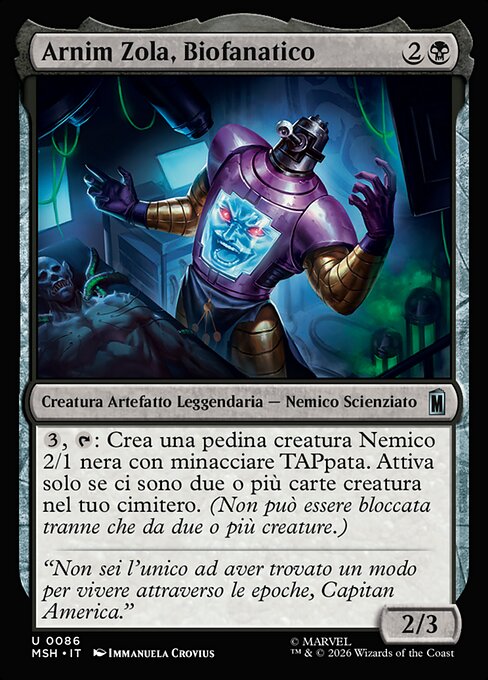 Arnim Zola, Bio-Fanatic