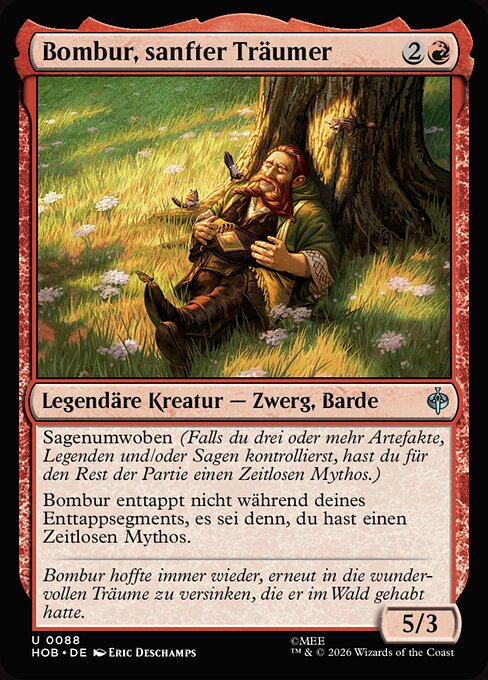 Bombur, Gentle Dreamer