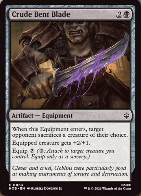 Crude Bent Blade